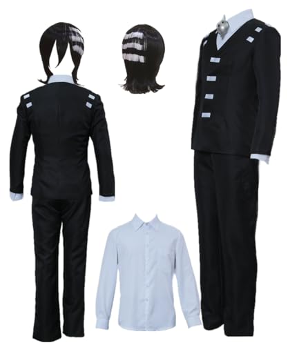 TYRHDJZQ Anime Schwarz Western Anzughose Herren Outfit Kostüm Halloween (US(S)) von TYRHDJZQ