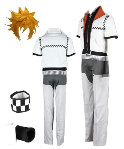 TYRHDJZQ Anime Weißer Mantel Hose Herren-Outfit, Cosplay, Halloween-Kostüm (US(XL)) von TYRHDJZQ