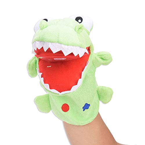 TYTOGE Cartoon Tier Weiche Handpuppe Handpuppe Handschuhe Erzählen Geschichte Kind Interaktives Spielzeug (Krokodil 28cm) von TYTOGE