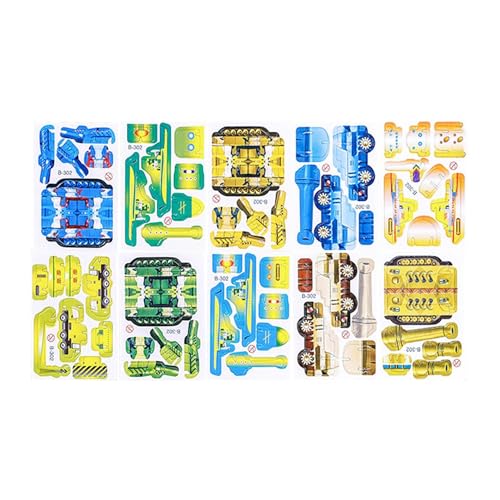 TYTUOO Kinderspielzeug 3D-Cartoon-Puzzle 2024 3D-Puzzles für Kinderspielzeug Schaumaufkleber für Kinder Basteln Mini-Puzzles für Kinder Party Aufkleber Kunst-Kits für Kinder (C, One Size) von TYTUOO