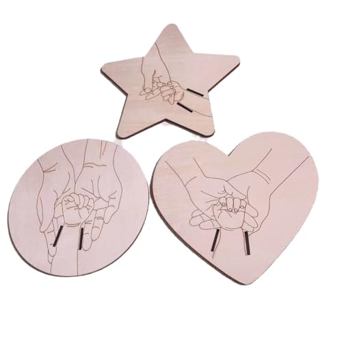 TYTUOO Kinderspielzeug Armband Gedenk Holz Handwerk Baby Geschenk Dekoration Auf (Beige, One Size) von TYTUOO