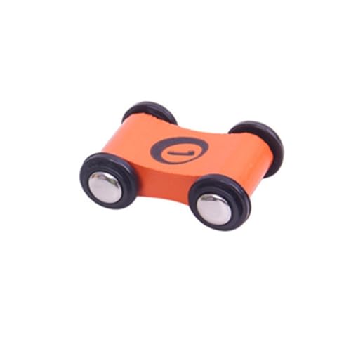 TYTUOO Kinderspielzeug Holzautospielzeug für, Mini-Scooter für, Kinder-Gleitbahnautos, Trägheitsroller, Mini-Rennspielzeug (Orange, One Size) von TYTUOO