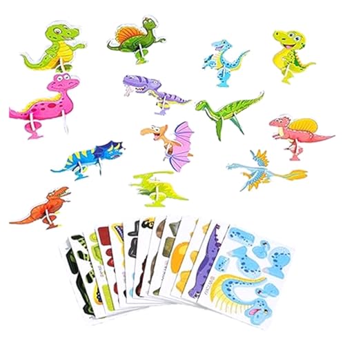 TYTUOO Kinderspielzeug Puzzle DIY Spaß Kreatives Spielzeug 3D Tier Puzzle Kinder 3D Puzzle Cartoon Spielzeug (4 optional) (C, One Size) von TYTUOO