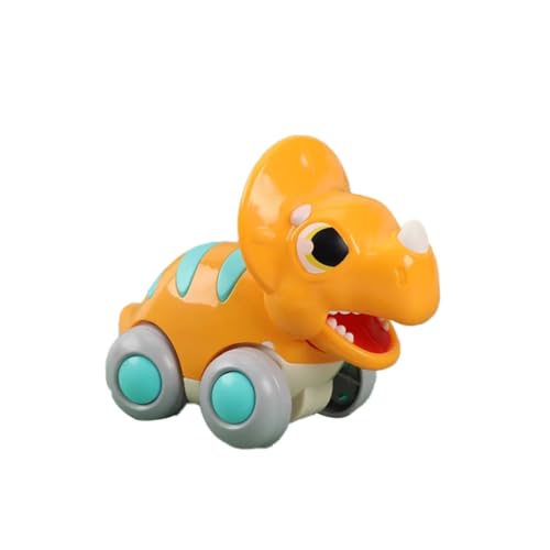 TYTUOO Kinderspielzeug | Reibungsbetriebenes Auto, Kleinkinderspielzeug, Dinosaurier-Rückziehauto-Spielzeug für Geburtstag, Weihnachten, für und Mädchen (Orange, One Size) von TYTUOO