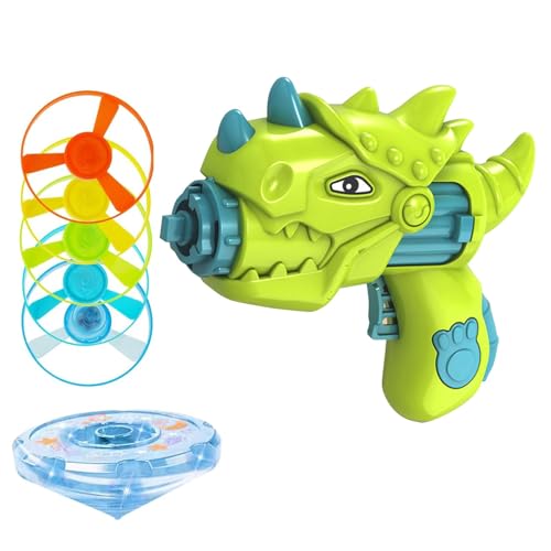 TYTUOO Kinderspielzeug mit Untertasse und 5 Scheiben + 1 LED-Top, Kinderspielzeug und Katzen-Fallschirm, interaktive Stimulation (A, A) von TYTUOO