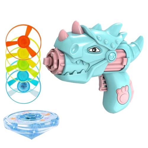 TYTUOO Kinderspielzeug mit Untertasse und 5 Scheiben + 1 LED-Top, Kinderspielzeug und Katzen-Fallschirm, interaktive Stimulation (B, A) von TYTUOO