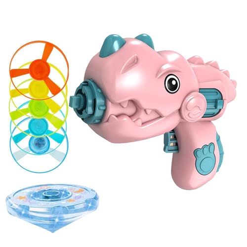 TYTUOO Kinderspielzeug mit Untertasse und 5 Scheiben + 1 LED-Top, Kinderspielzeug und Katzen-Fallschirm, interaktive Stimulation (GN2, A) von TYTUOO