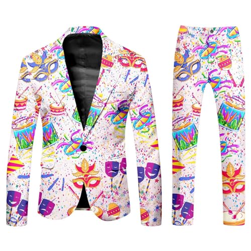 Kleider für Silvester Damen Muscle Suit Karneval kostüm Damen 90er Jahre Kleid Glitzer Pyjama Herren lustig kostüm Damen Fasching Karneval kostüm Herren Disco von TYUIOP