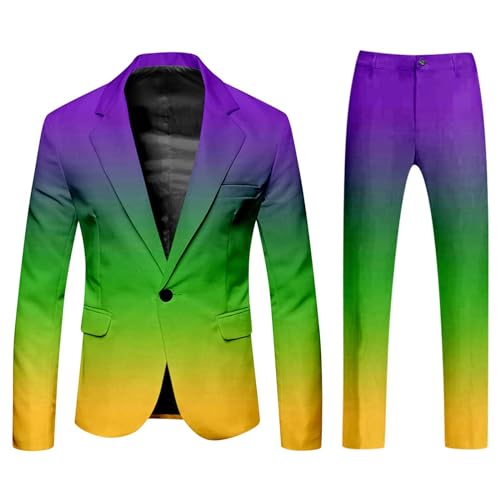 TYUIOP 20er Jahre kostüm Herren Silvester Kleid faschingskostüme männer neon Party Outfit Fasching Herren 80er Jahre Outfit gruppenkostüme Erwachsene von TYUIOP