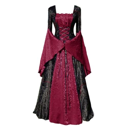 TYUIOP Abendkleid Lang Mittelalter Kleidung Damen Renaissance Kleid Und Off Shoulder Bluse Gürtel Viktorianisches Kostüm Für Karneval Halloween Große Größen Rock Gothic Herren TYUIOP Abendkleid Lang Mittelalter Kleidung Damen Renaissance Kleid Und Off Shoulder Bluse Gürtel Viktorianisches Kostüm Für Karneval Halloween Große Größen Rock Gothic Herren von TYUIOP