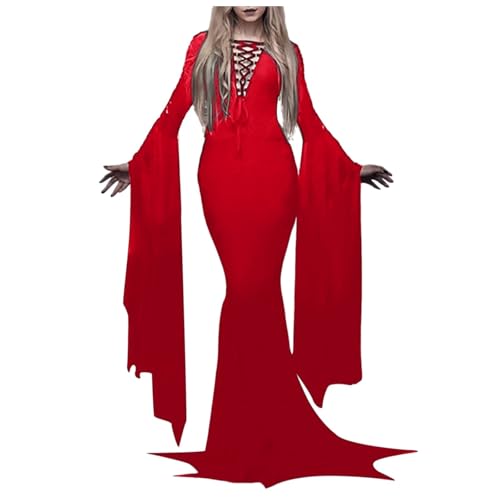 TYUIOP Festliche Kleider Für Damen Mittelalter Kleidung Renaissance Kleid Und Off Shoulder Bluse Gürtel Viktorianisches Kostüm Karneval Halloween Rotkäppchen Rock Gothic Lang TYUIOP Festliche Kleider Für Damen Mittelalter Kleidung Renaissance Kleid Und Off Shoulder Bluse Gürtel Viktorianisches Kostüm Karneval Halloween Rotkäppchen Rock Gothic Lang von TYUIOP