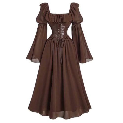 TYUIOP Mittelalter Kleidung Damen Renaissance Kleid Und Off Shoulder Bluse Gürtel Viktorianisches Kostüm Für Karneval Halloween Wikinger Große Größen Gothic Kleider Günstig TYUIOP Mittelalter Kleidung Damen Renaissance Kleid Und Off Shoulder Bluse Gürtel Viktorianisches Kostüm Für Karneval Halloween Wikinger Große Größen Gothic Kleider Günstig von TYUIOP