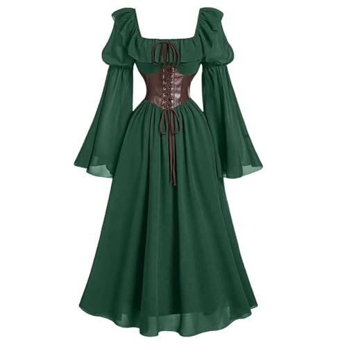 TYUIOP Mittelalter Kleidung Damen Renaissance Kleid Und Off Shoulder Bluse Gürtel Viktorianisches Kostüm Für Karneval Halloween Wikinger Große Größen Gothic Kleider Günstig TYUIOP Mittelalter Kleidung Damen Renaissance Kleid Und Off Shoulder Bluse Gürtel Viktorianisches Kostüm Für Karneval Halloween Wikinger Große Größen Gothic Kleider Günstig von TYUIOP