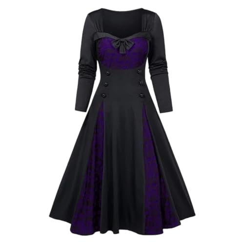 TYUIOP Sommerkleid Damen Lang Mittelalter Kleidung Renaissance Kleid Und Off Shoulder Bluse Gürtel Viktorianisches Kostüm Für Karneval Halloween Große Größen Kurzarm Gothic TYUIOP Sommerkleid Damen Lang Mittelalter Kleidung Renaissance Kleid Und Off Shoulder Bluse Gürtel Viktorianisches Kostüm Für Karneval Halloween Große Größen Kurzarm Gothic von TYUIOP