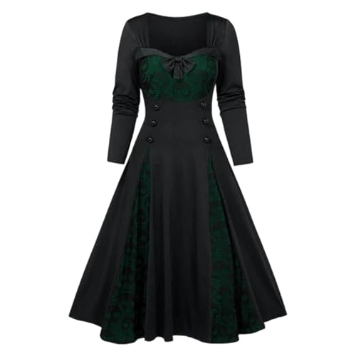 TYUIOP Sommerkleid Damen Lang Mittelalter Kleidung Renaissance Kleid Und Off Shoulder Bluse Gürtel Viktorianisches Kostüm Für Karneval Halloween Große Größen Kurzarm Gothic TYUIOP Sommerkleid Damen Lang Mittelalter Kleidung Renaissance Kleid Und Off Shoulder Bluse Gürtel Viktorianisches Kostüm Für Karneval Halloween Große Größen Kurzarm Gothic von TYUIOP