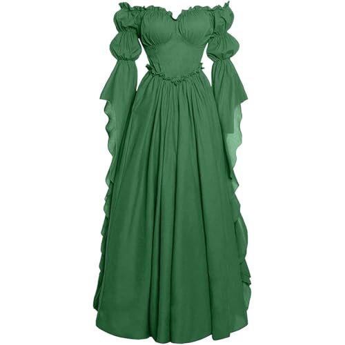 TYUIOP damenkleider sommer mittelalter kleidung damen renaissance kleid und off shoulder bluse gürtel viktorianisches kostüm für karneval halloween rock kurz gothic kleider große größen TYUIOP damenkleider sommer mittelalter kleidung damen renaissance kleid und off shoulder bluse gürtel viktorianisches kostüm für karneval halloween rock kurz gothic kleider große größen von TYUIOP