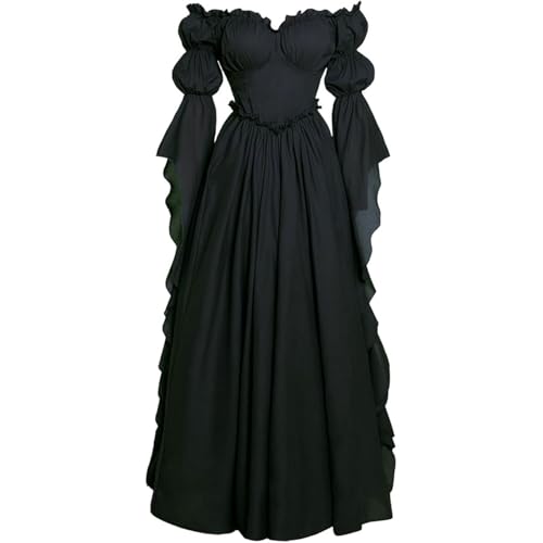 TYUIOP damenkleider sommer mittelalter kleidung damen renaissance kleid und off shoulder bluse gürtel viktorianisches kostüm für karneval halloween rock kurz gothic kleider große größen TYUIOP damenkleider sommer mittelalter kleidung damen renaissance kleid und off shoulder bluse gürtel viktorianisches kostüm für karneval halloween rock kurz gothic kleider große größen von TYUIOP