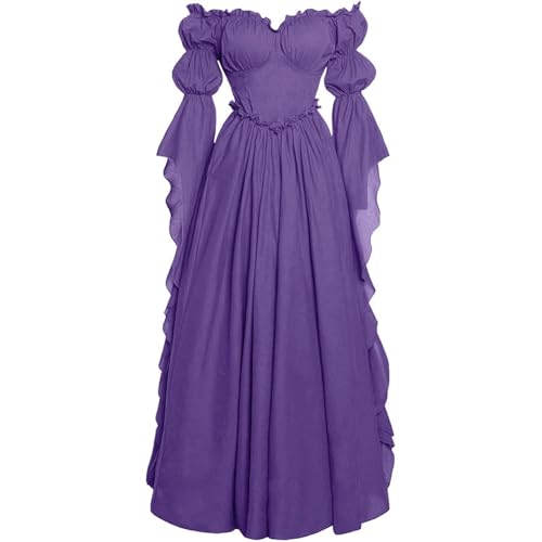 TYUIOP damenkleider sommer mittelalter kleidung damen renaissance kleid und off shoulder bluse gürtel viktorianisches kostüm für karneval halloween rock kurz gothic kleider große größen TYUIOP damenkleider sommer mittelalter kleidung damen renaissance kleid und off shoulder bluse gürtel viktorianisches kostüm für karneval halloween rock kurz gothic kleider große größen von TYUIOP