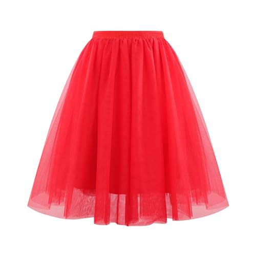 TYUIOP faschingskostüme tutu zubehör ballett rot tanzkleidung ballettkleidung 80er jahre outfit petticoat rock festival rock satin rock halloween kleid damen kostüm fasching oktoberfest von TYUIOP