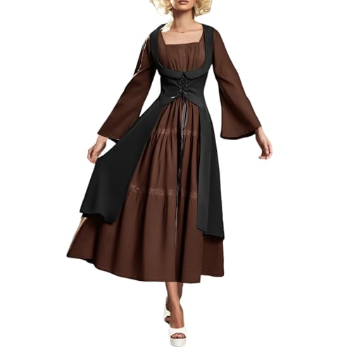TYUIOP mittelalter kleidung damen, renaissance kleid damen und off shoulder bluse mit corsett, gürteltasche, kopfschmuck, gürtel, viktorianisches kostüm für karneval halloween TYUIOP mittelalter kleidung damen, renaissance kleid damen und off shoulder bluse mit corsett, gürteltasche, kopfschmuck, gürtel, viktorianisches kostüm für karneval halloween von TYUIOP
