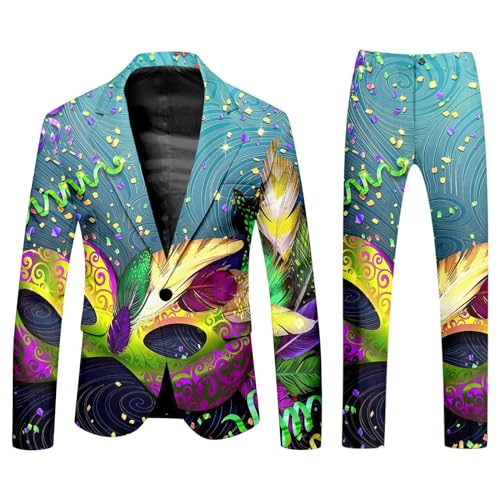 TYUIOP silvester party set jumpsuit herren fasching kostüm faschingskostüm partner jogginganzug retro jogginganzug herren disco kostüm herren set von TYUIOP