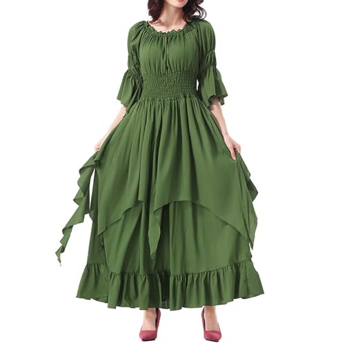 TYUIOP sommerkleid damen lang mittelalter kleidung renaissance kleid und off shoulder bluse gürtel viktorianisches kostüm für karneval halloween große größen gothic herren hosen kurz TYUIOP sommerkleid damen lang mittelalter kleidung renaissance kleid und off shoulder bluse gürtel viktorianisches kostüm für karneval halloween große größen gothic herren hosen kurz von TYUIOP