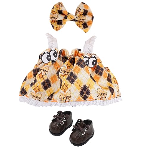 TYXHXTF 3 Stück Puppenkleidung, Kleidung Zubehör Set für 17cm Plüsch Puppe, Kleid Schleife, DIY Kinder Geschenke, Ohne Puppe TYXHXTF 3 Stück Puppenkleidung, Kleidung Zubehör Set für 17cm Plüsch Puppe, Kleid Schleife, DIY Kinder Geschenke, Ohne Puppe von TYXHXTF