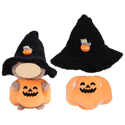 TYXHXTF Puppenkleidung, Halloween Pumpkin Plüschpuppenkit, 17 cm Große Kleidung für Puppe, Kleidung Plüsch TYXHXTF Puppenkleidung, Halloween Pumpkin Plüschpuppenkit, 17 cm Große Kleidung für Puppe, Kleidung Plüsch von TYXHXTF