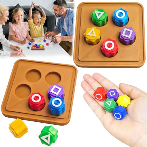 TZEKING Gonggi Korean Game,2PCS Gonggi Game,Traditionelles Korean Gonggi Spiel,Koreanische Spiele Gonggi mit Basis,Stein Catching Spiel,Traditionelles Geschicklichkeitsspiel,für Kinder Erwachsene Game von TZEKING