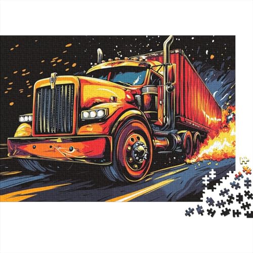 Big Truck Puzzlespiel 1000 Teile Puzzle Für Erwachsene Und Kinder Ab 14 Jahren, Erwachsenen Puzzlespiel Puzzel 1000pcs (75x50cm) von TZOVPCDFA