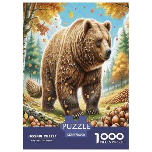 Braun Bär Puzzle 1000-teilige Schwer Puzzle Spielzeug Lernspiel Impossible Herausforderung Spielzeug Für Erwachsene Und Kinder in Bewährter 70x50cm/1000pcs Braun Bär Puzzle 1000-teilige Schwer Puzzle Spielzeug Lernspiel Impossible Herausforderung Spielzeug Für Erwachsene Und Kinder in Bewährter 70x50cm/1000pcs von TZOVPCDFA