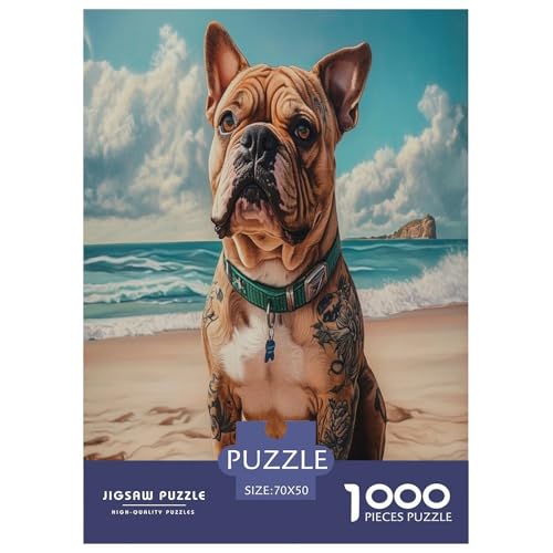 Bulldog Puzzle 1000-teilige Schwer Puzzle Spielzeug Lernspiel Impossible Herausforderung Spielzeug Für Erwachsene Und Kinder in Bewährter 70x50cm/1000pcs Bulldog Puzzle 1000-teilige Schwer Puzzle Spielzeug Lernspiel Impossible Herausforderung Spielzeug Für Erwachsene Und Kinder in Bewährter 70x50cm/1000pcs von TZOVPCDFA