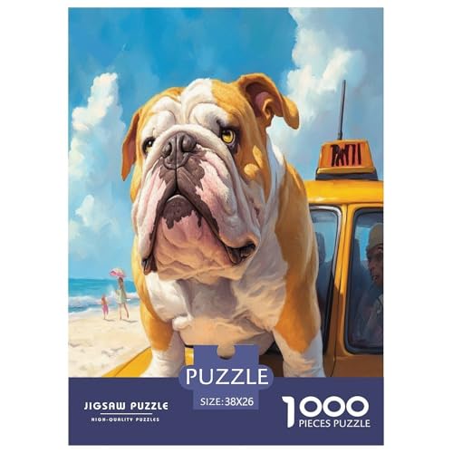 Bulldog Puzzle 1000-teilige Schwer Puzzle Spielzeug Lernspiel Impossible Herausforderungsspielzeug Für Erwachsene Kinder 38x26cm/1000pcs Bulldog Puzzle 1000-teilige Schwer Puzzle Spielzeug Lernspiel Impossible Herausforderungsspielzeug Für Erwachsene Kinder 38x26cm/1000pcs von TZOVPCDFA