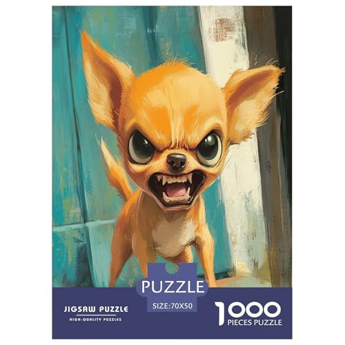 Chihuahua Puzzle 1000-teilige Schwer Puzzle Spielzeug Lernspiel Impossible Herausforderung Spielzeug Für Erwachsene Und Kinder in Bewährter 70x50cm/1000pcs Chihuahua Puzzle 1000-teilige Schwer Puzzle Spielzeug Lernspiel Impossible Herausforderung Spielzeug Für Erwachsene Und Kinder in Bewährter 70x50cm/1000pcs von TZOVPCDFA