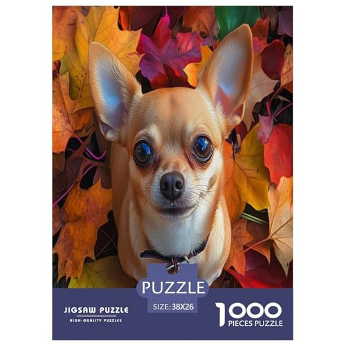 Chihuahua Puzzle 1000-teilige Schwer Puzzle Spielzeug Lernspiel Impossible Herausforderungsspielzeug Für Erwachsene Kinder 38x26cm/1000pcs Chihuahua Puzzle 1000-teilige Schwer Puzzle Spielzeug Lernspiel Impossible Herausforderungsspielzeug Für Erwachsene Kinder 38x26cm/1000pcs von TZOVPCDFA
