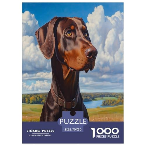 Doberman Puzzle 1000 Teile Schwer Puzzle Spielzeug Lernspiel Impossible Herausforderung Spielzeug Für Erwachsene Und Kinder Ab 12 Jahren 70x50cm/1000pcs Doberman Puzzle 1000 Teile Schwer Puzzle Spielzeug Lernspiel Impossible Herausforderung Spielzeug Für Erwachsene Und Kinder Ab 12 Jahren 70x50cm/1000pcs von TZOVPCDFA