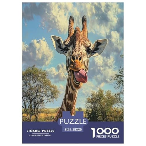 Giraffe Puzzle 1000 Teile Schwer Puzzle Spielzeug Lernspiel Impossible Herausforderungsspielzeug Für Erwachsene Und Kinder in Bewährter 38x26cm/1000pcs Giraffe Puzzle 1000 Teile Schwer Puzzle Spielzeug Lernspiel Impossible Herausforderungsspielzeug Für Erwachsene Und Kinder in Bewährter 38x26cm/1000pcs von TZOVPCDFA