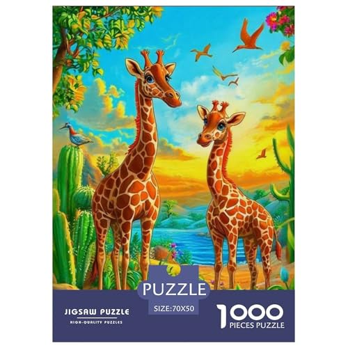 Puzzle Für Erwachsene 1000 Teile Giraffe Puzzlespiele Animal Theme Für Familie Freunde Für Erwachsene Und Kinder Ab 14 Jahren 70x50cm Puzzle Für Erwachsene 1000 Teile Giraffe Puzzlespiele Animal Theme Für Familie Freunde Für Erwachsene Und Kinder Ab 14 Jahren 70x50cm von TZOVPCDFA