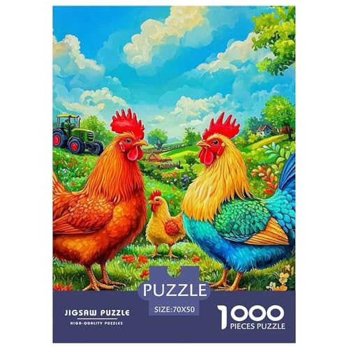 Puzzle Für Erwachsene 1000 Teile Hühnchen Lernspiel Country Style Für Familie Freunde Für Erwachsene Kinder 70x50cm Puzzle Für Erwachsene 1000 Teile Hühnchen Lernspiel Country Style Für Familie Freunde Für Erwachsene Kinder 70x50cm von TZOVPCDFA