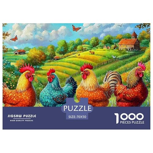 Puzzle Für Erwachsene 1000 Teile Hühnchen Puzzlespiele Country Style Geschenke Für Damen Für Erwachsene Und Kinder Ab 14 Jahren 70x50cm Puzzle Für Erwachsene 1000 Teile Hühnchen Puzzlespiele Country Style Geschenke Für Damen Für Erwachsene Und Kinder Ab 14 Jahren 70x50cm von TZOVPCDFA