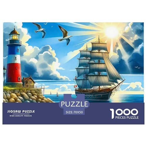 Puzzle Für Erwachsene 1000 Teile SegelbootHerausforderung Spielzeug Nautical Theme Geschenke Für Damen Für Erwachsene Und Kinder Ab 14 Jahren 70x50cm/1000pcs Puzzle Für Erwachsene 1000 Teile SegelbootHerausforderung Spielzeug Nautical Theme Geschenke Für Damen Für Erwachsene Und Kinder Ab 14 Jahren 70x50cm/1000pcs von TZOVPCDFA