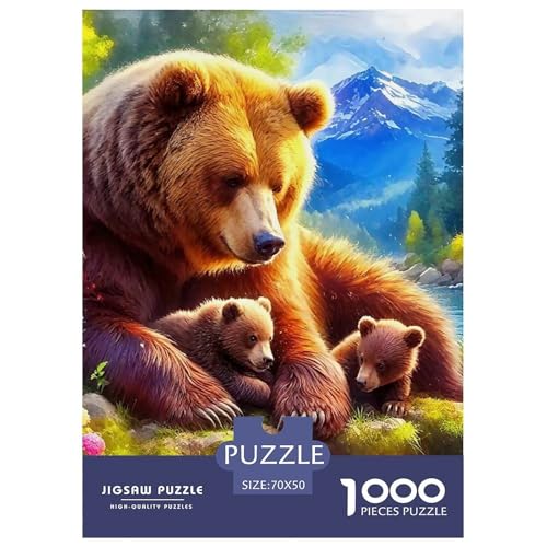 Puzzle Für Erwachsene 1000 Teilige Bären Lernspiel Animal Theme Geschenke Für Männer Für Erwachsene Kinder 70x50cm Puzzle Für Erwachsene 1000 Teilige Bären Lernspiel Animal Theme Geschenke Für Männer Für Erwachsene Kinder 70x50cm von TZOVPCDFA