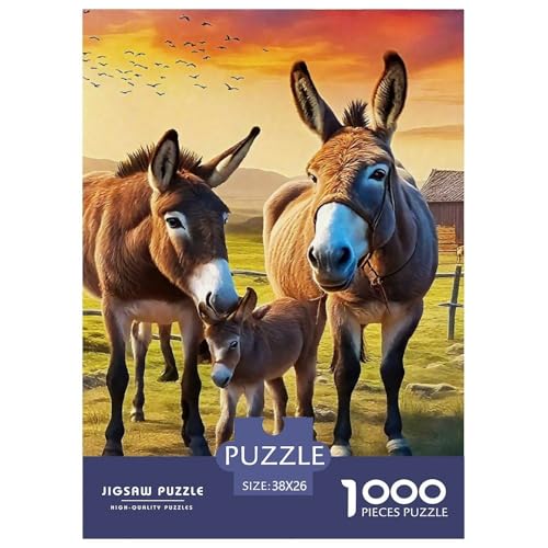 Puzzle Für Erwachsene 1000 Teilige Esel Lernspiel Animal Theme Geschenke Für Damen Für Erwachsene Kinder 38x26cm Puzzle Für Erwachsene 1000 Teilige Esel Lernspiel Animal Theme Geschenke Für Damen Für Erwachsene Kinder 38x26cm von TZOVPCDFA