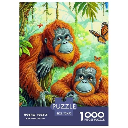 Puzzle Für Erwachsene 1000 Teilige Orangutan Lernspiel Animal Theme Geschenke Für Damen Für Erwachsene Kinder 70x50cm Puzzle Für Erwachsene 1000 Teilige Orangutan Lernspiel Animal Theme Geschenke Für Damen Für Erwachsene Kinder 70x50cm von TZOVPCDFA