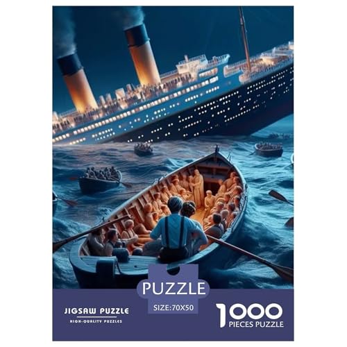 Puzzle Für Erwachsene 1000 Teilige der Titanic Lernspiel Schiffswrack Theme Geschenke Für Damen Für Erwachsene Kinder 70x50cm Puzzle Für Erwachsene 1000 Teilige der Titanic Lernspiel Schiffswrack Theme Geschenke Für Damen Für Erwachsene Kinder 70x50cm von TZOVPCDFA