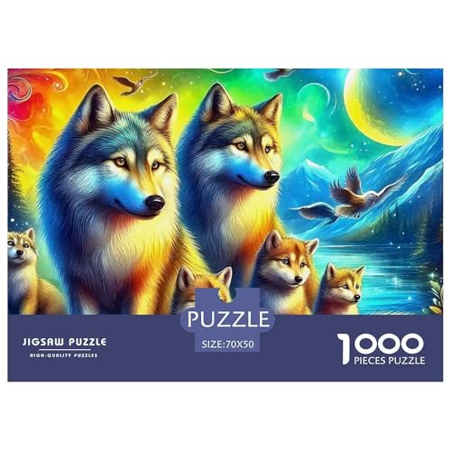Puzzles 1000 Teile Puzzle WolfLagerfeuer-Aktivität Puzzle Wildlife Series Geschicklichkeitsspiel Heimdekoration Für Kinder Von 8-12 Jahren 70x50cm/1000pcs Puzzles 1000 Teile Puzzle WolfLagerfeuer-Aktivität Puzzle Wildlife Series Geschicklichkeitsspiel Heimdekoration Für Kinder Von 8-12 Jahren 70x50cm/1000pcs von TZOVPCDFA