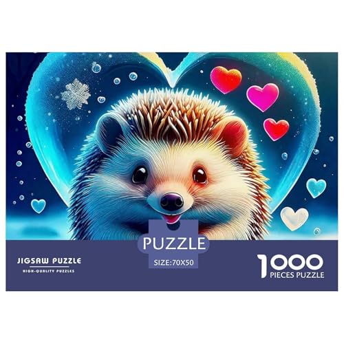 Puzzles Für Erwachsene 1000 Teile HedgehogLernspiel Cute Animal Theme Geschenke Für Damen Für Erwachsene Kinder 70x50cm/1000pcs Puzzles Für Erwachsene 1000 Teile HedgehogLernspiel Cute Animal Theme Geschenke Für Damen Für Erwachsene Kinder 70x50cm/1000pcs von TZOVPCDFA