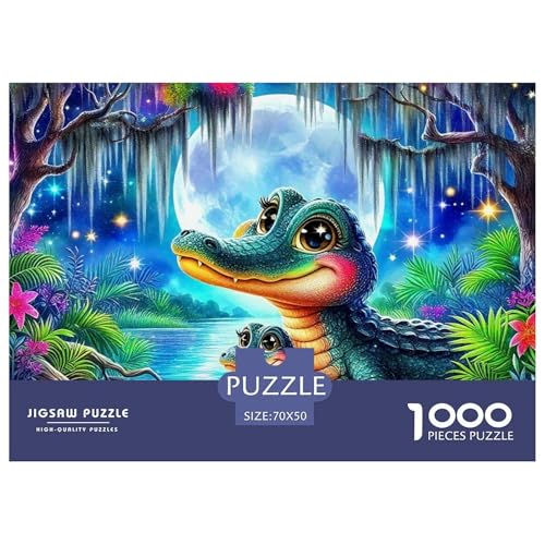 Puzzles Für Erwachsene 1000 Teile KrokodilLernspiel Swamp Animal Theme Geschenke Für Damen Für Erwachsene Kinder 70x50cm/1000pcs Puzzles Für Erwachsene 1000 Teile KrokodilLernspiel Swamp Animal Theme Geschenke Für Damen Für Erwachsene Kinder 70x50cm/1000pcs von TZOVPCDFA
