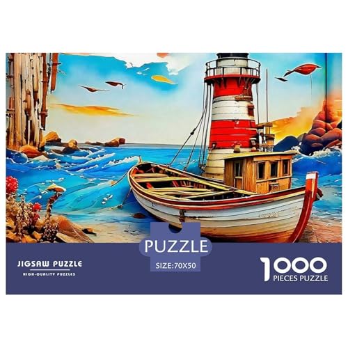 Puzzles Für Erwachsene 1000 Teile LeuchtturmHerausforderung Spielzeug KüstenlandschaftTheme Für Familie Freunde Für Erwachsene Und Kinder Ab 14 Jahren 70x50cm/1000pcs Puzzles Für Erwachsene 1000 Teile LeuchtturmHerausforderung Spielzeug KüstenlandschaftTheme Für Familie Freunde Für Erwachsene Und Kinder Ab 14 Jahren 70x50cm/1000pcs von TZOVPCDFA