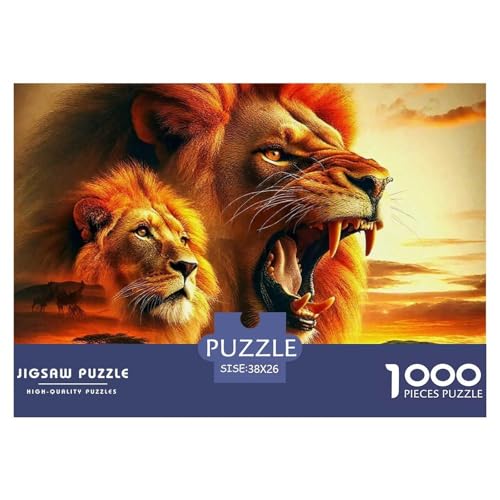 Puzzles Löwen1000 Teile Erwachsene Animal Theme Klassische Home Dekoration Für Erwachsene Und Kinder Ab 14 Jahren 38x26cm Puzzles Löwen1000 Teile Erwachsene Animal Theme Klassische Home Dekoration Für Erwachsene Und Kinder Ab 14 Jahren 38x26cm von TZOVPCDFA